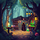 Magician Store Street 8bit pixel style