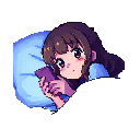 Sleeping Girl 8bit pixel style