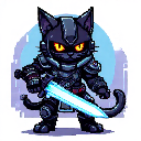 Warrior Cat 8bit pixel style